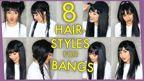 8 FALL HAIRSTYLES FOR BANGS/FRINGE - LANASUMMER - WIGENSCOUNTERS DISCOUNT - YouTube