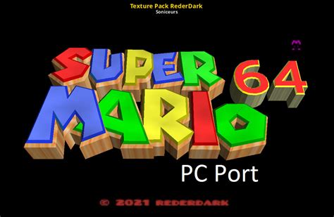 Texture Pack RederDark [Super Mario 64 PC Port] [Mods]