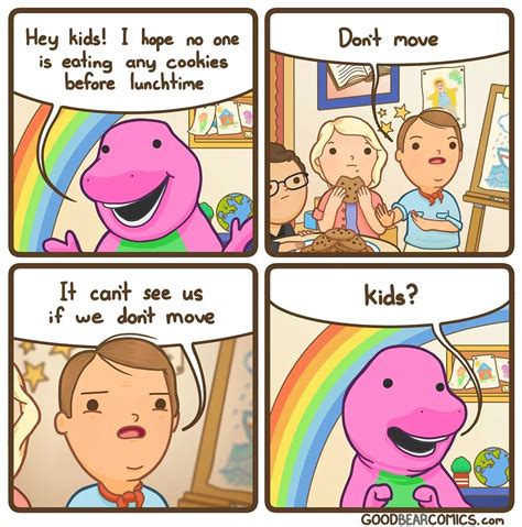 Barney the dinosaur comic | Super funny memes, Funny pictures, Really funny memes