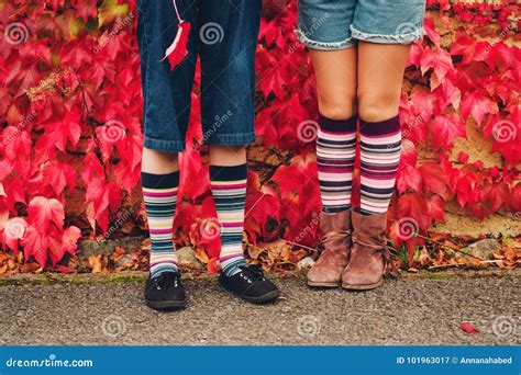 Image of Kids Legs Wearing Stripe Socks Stock Image - Image of preteen ...