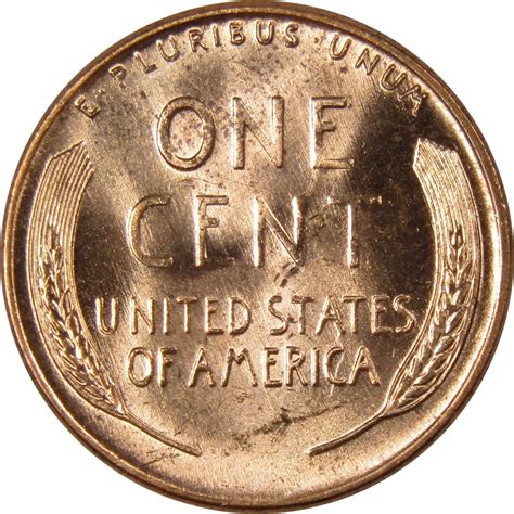 1958 D Lincoln Wheat Cent BU Uncirculated Mint State Bronze Penny 1c ...