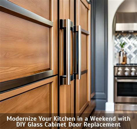 Modernize Your Kitchen in a Weekend with DIY Glass Cabinet Door ...