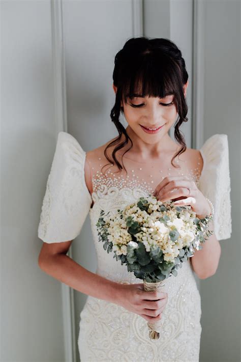 Bride in Modern Maria Clara Dress | Philippines Wedding Blog