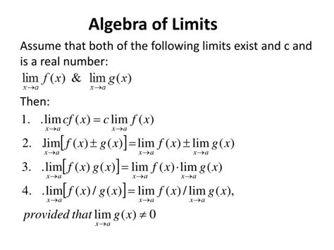 PPT - Algebra of Limits PowerPoint Presentation, free download - ID:2521195