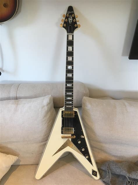 Gibson Custom Shop Flying V Custom 2007 White Guitar