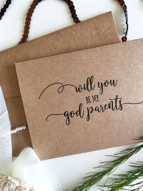 Will You Be My God Parents Card by CocoPress on Etsy | God parents, Godparent gifts, Parents cards