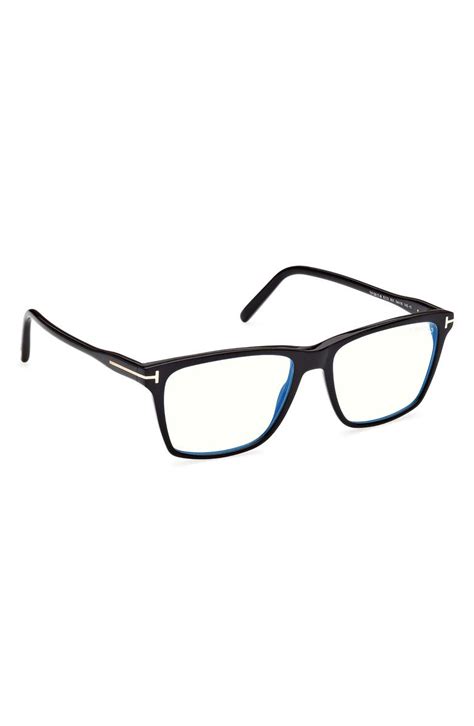 TOM FORD 56mm Square Blue Light Blocking Glasses | Nordstrom