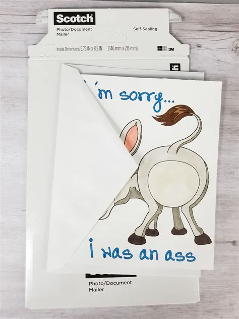 Apology Card Sorry Card Funny Apology Forgive Me Card | Etsy