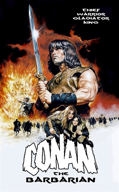 Conan The Barbarian (1982) | Conan der barbar, Vintage filmplakate, Coole filme