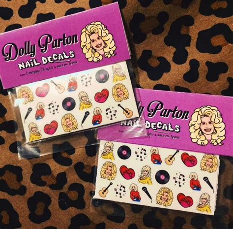 Dolly Parton Nail Decals | Nail decals, Dolly parton, Dolly