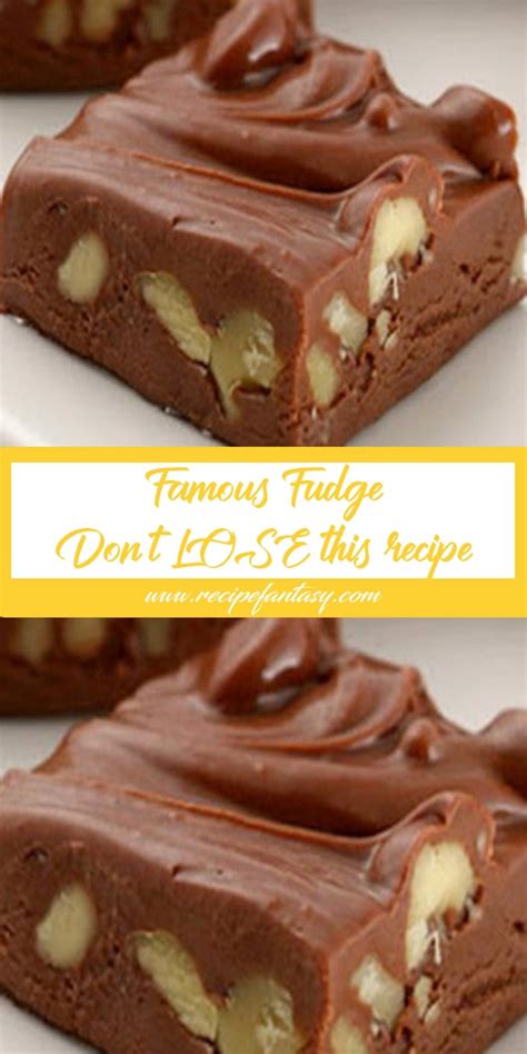 Recipe Rainbow: Famous Fudge – Don’t LOSE this recipe