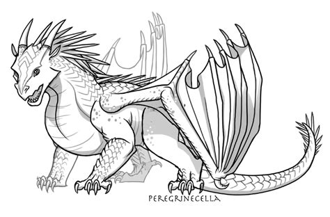 Baby IceWing Base by Peregrinecella on DeviantArt | Wings of fire ...