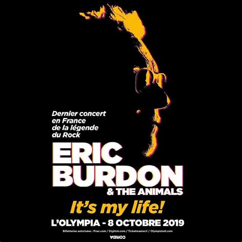 Eric Burdon's Concert & Tour History | Concert Archives