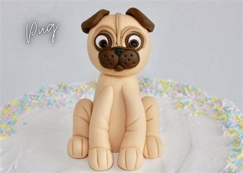 Fondant Dog Cake Topper Sugarpaste dog topper custom dog | Etsy