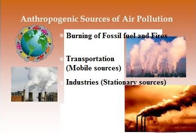 Environmental Pollution: Sources of Air Pollution