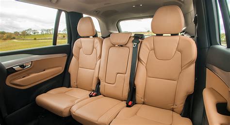 2016 Volvo XC90 (UK-Spec) Amber Leather - Interior Rear Seats, car, HD wallpaper | Peakpx