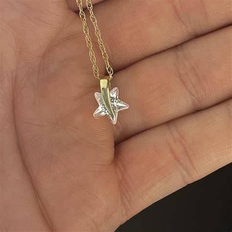 Gold Crystal Star Pendant Necklace – Boylerpf