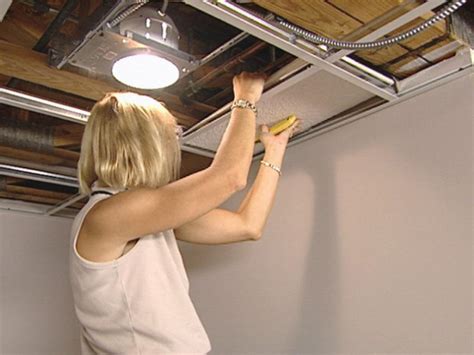 How to Install an Acoustic Drop Ceiling | how-tos | DIY