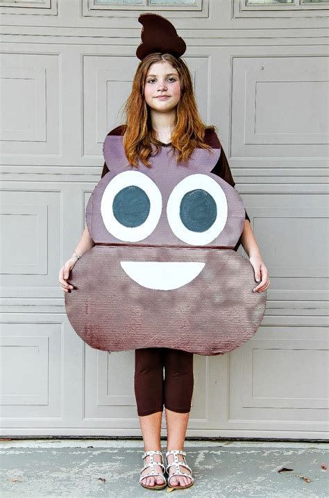 How to Make A Poop Emoji Costume For Kids - Easy DIY Halloween Costume ...