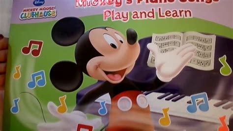 Disney Mickey Mouse Club House Piano Song Play and Learn - YouTube