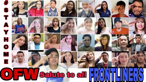 Dedicated to all Frontliners | OFW’s salute to all Frontliners - YouTube