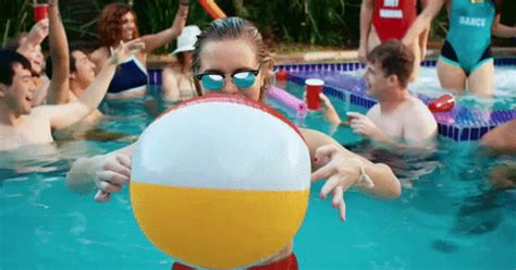 Pool Party Beach Ball GIF by Timeflies - Find & Share on GIPHY