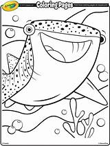 Finding Nemo Shark Coloring Pages  coloring sketch template