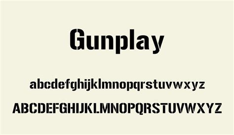 Gunplay font - Gunplay font download