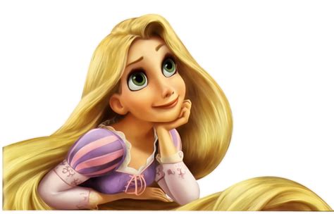 Rapunzel Fairy Tale Princess with Long Blonde Hair Free Clipart | PNG All