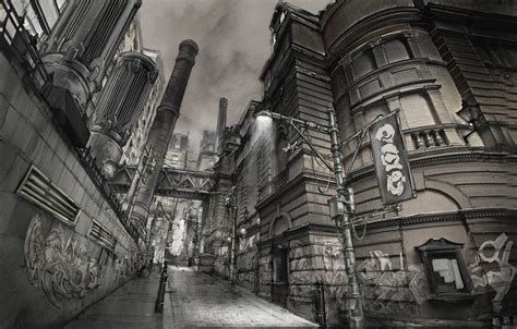 ArtStation - Alleyway Concept