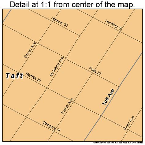 Taft Texas Street Map 4871684