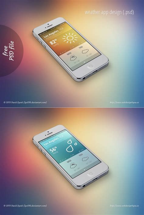 FREE weather app design (.psd) by lys036 on deviantART | App design, App, Design