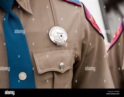 Close-up of badge for the Texas Department of Public Safety Texas ...