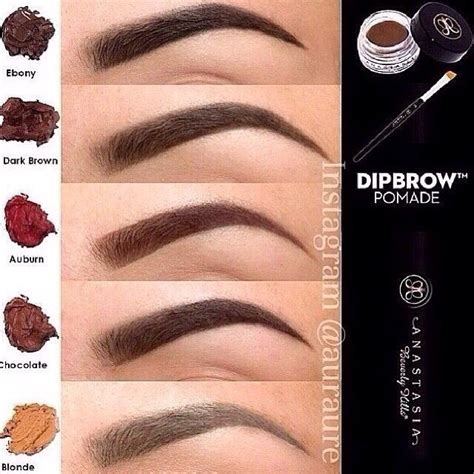 Anastasia Beverly Hills Dip Brow Colors #tipit | Base maquillage, Henné ...