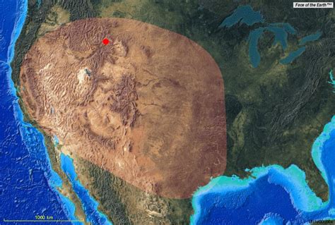 Yellowstone Caldera Satellite View