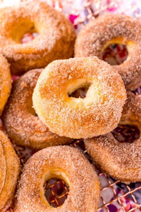 Air Fryer Biscuit Donuts - Just 4 Ingredients! - Sugar and Soul