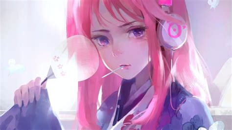 2560x1440 Cute Anime Girl Pink Art 4k 1440P Resolution ,HD 4k ...