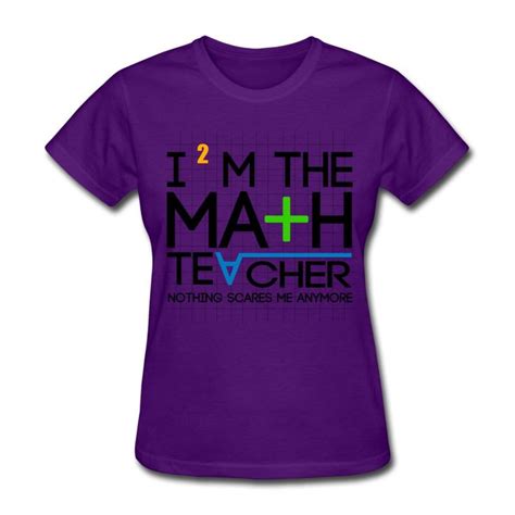 Spreadshirt Women's Funny Math Teacher Saying T-Shirt, purple, L | Comedy shirt, Funny shirts ...