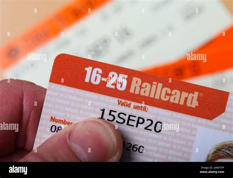 16-25 Railcard and train ticket Stock Photo - Alamy