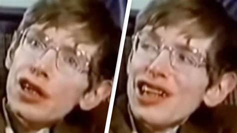 Extraordinary footage of Stephen Hawking speaking without use of his ...