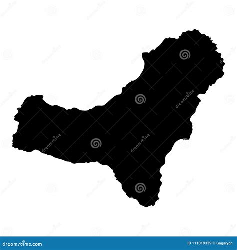 El Hierro map. stock vector. Illustration of shape, international ...