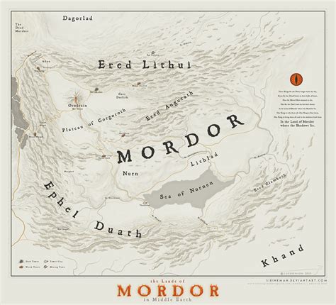 The lands of Mordor by SirInkman on DeviantArt