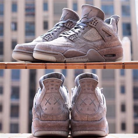 KAWS Air Jordan 4 Cool Grey Suede 930155-003 - Sneaker Bar Detroit