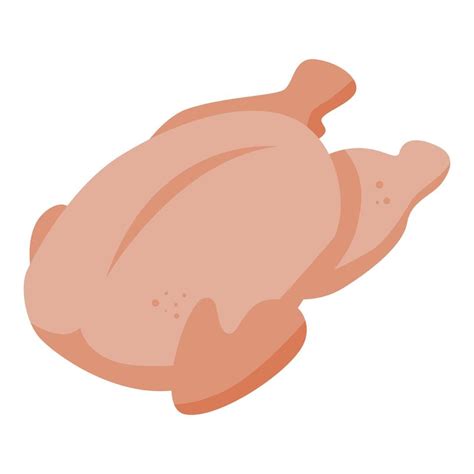 Raw chicken meat icon, isometric style 15914214 Vector Art at Vecteezy
