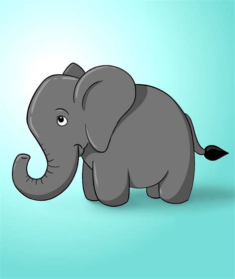 How To Draw Cartoon Elephant