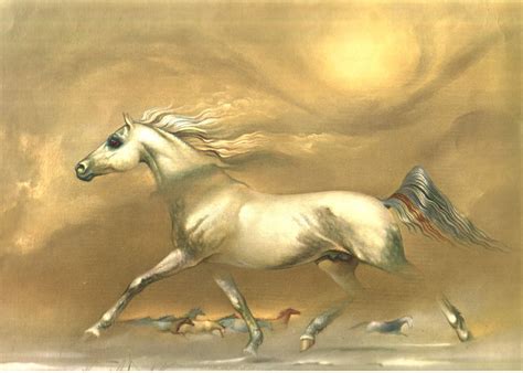 Storm King, All The Pretty Horses, Horse Print, Equine Art, Horse Painting, Surrealist, Arabians ...