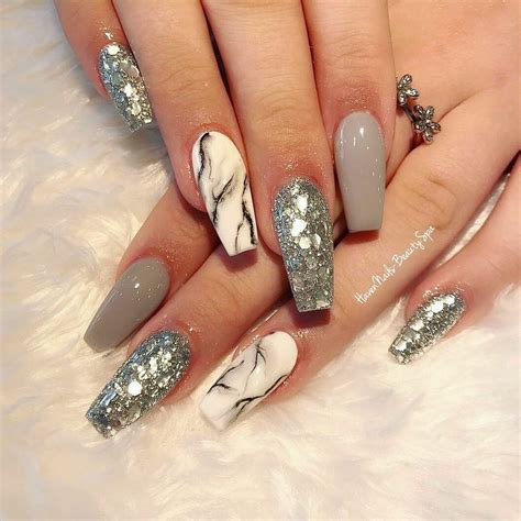 20 Photos Fresh Marble Nail Art Designs