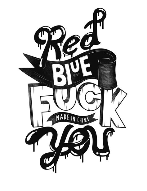 Red Blue Fuck You by MarcoRoss on DeviantArt