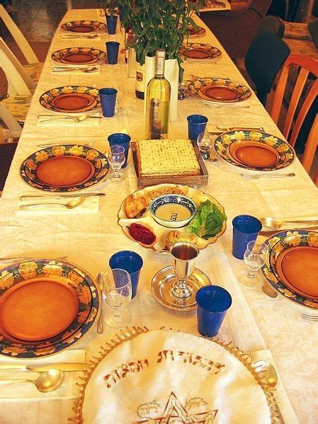 Vintage Seder table decor for passover, Passover tableware, Passover table decoration #2014 # ...
