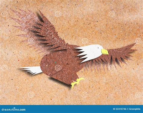 Eagle Recycle Paper Craft Stock Photography | CartoonDealer.com #22410746